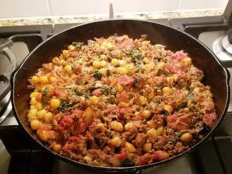 Spiced Beef, Chickpeas and Spinach