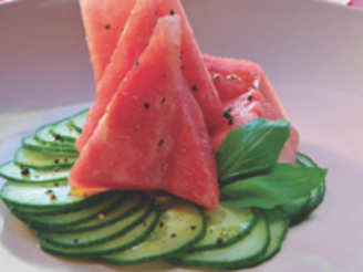 Ontario Greenhouse Cucumber & Watermelon Salad