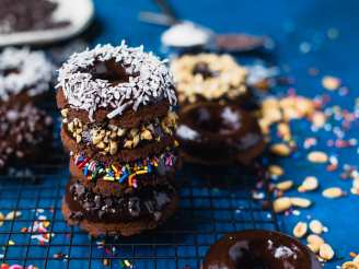 Baked Double Chocolate Donuts (Gluten Free)