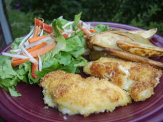 Crumbed Chicken With Potato Wedges