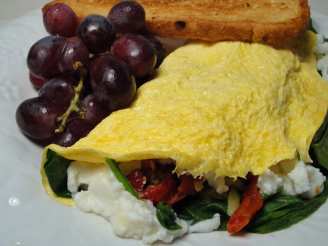 Spinach, Tomato and Ricotta Omelette