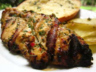 Grilled Thai Chicken Breasts With Herb-Lemongrass Crust