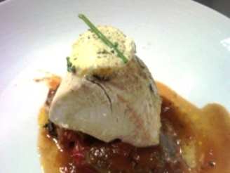 Spanish Mackerel With Almond Caper Butter