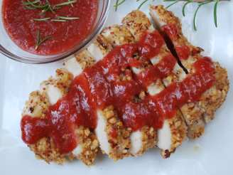 Almond Crusted Chicken With a Strawberry Balsamic Sauce