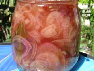 Pickled Pink Shallots