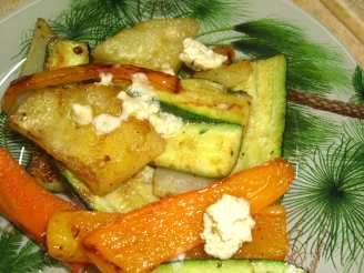 Grilled Vegetable Medley With Blue Cheese Butter