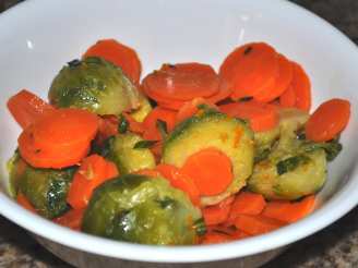 Citrus Carrots and Brussels Sprouts