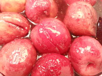 Roasted Nectarines With Mulled Wine Sauce