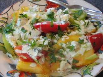 Heirloom Tomato Salad With Buttermilk Dressing and Blue Cheese