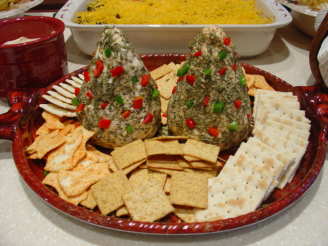 Appetizer Cheese Trees or Snowmen