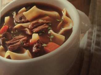 Old-Fashioned Beef and Noodle Soup
