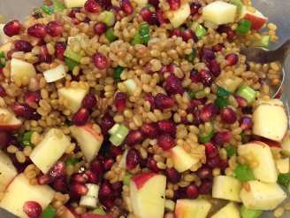 Apple, Pomegranate and Wheat Berry Salad