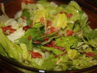 Wilted Greens With Bacon Vinaigrette