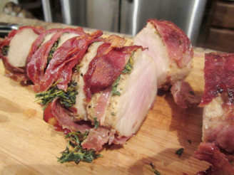 Pork Tenderloin Wrapped in Prosciutto, With an Herbed Pan Sauce