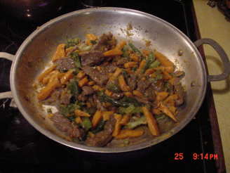 Stir-Fried Beef, Broccoli, and Yams