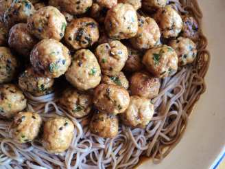 Asian-Inspired Meatballs and Spaghetti