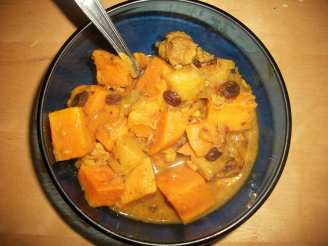 Sweet Curried Chicken, Yam and Apple Stew