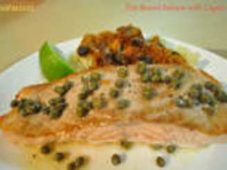 Pan Seared Salmon With Capers
