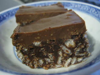 Chocolate Peanut Butter Crispy Squares (Vegan, Gluten-Free)