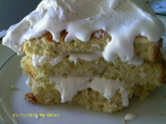 Banana Cream Chiffon Cake With Whipped Cream Filling