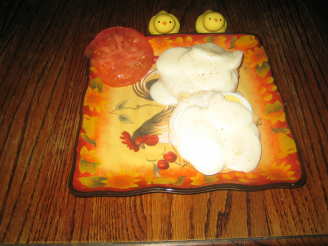 Creamed Eggs over Buttermilk Biscuits