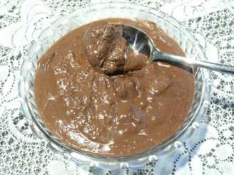 Chocolate Almond Cheesecake Pudding (Healthy)