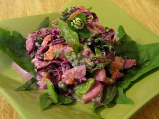 Fresh Leprechaun Footprint Salad With Eye of Newt Dressing