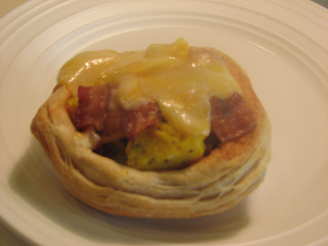 Bacon, Egg and Cheese Biscuit Bowls