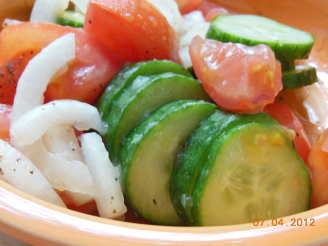 Grandma's Cowcumber Salad (Vegan Friendly)
