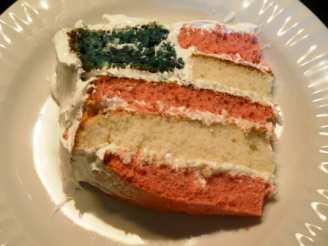Red, White & Blue Layered Cake
