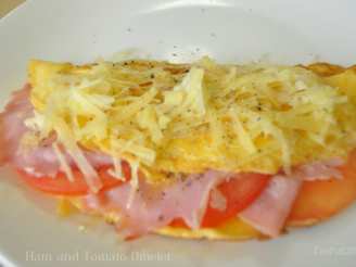 Ham and Tomato Omelet