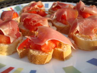 Spanish Tomato Bread With Jamon Serrano (Serrano Ham)
