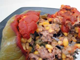 Stuffed Green Peppers With Corn