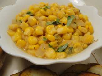 Spicy "Creamed" Corn (Dairy-Free)