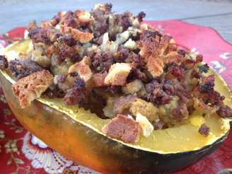 Stuffed Acorn Squash With Beef and Onion