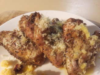 Herby Garlic Parmesan Baked Chicken Wings