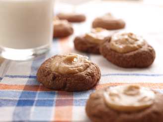 Chocolate and Peanut Butter Thumbprint Cookies