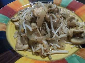 Tamarind Chicken With Bean Sprouts & Mushrooms