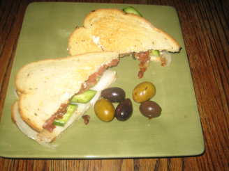 Bacon, Cucumber and Heirloom Tomato Sandwich With Herbal Mayo