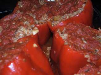 Stuffed Bell Peppers With an Italian Flair