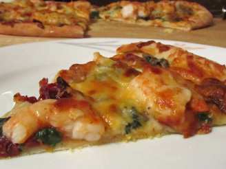 All American Ranch Spinach Shrimp Pizza #RSC