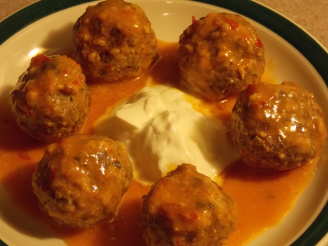 Buffalo Meatballs in a Sweet & Spicy Orange Sauce