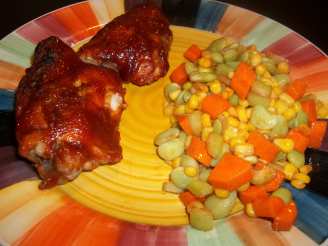 Slow Cooker Barbecue Turkey With Corn Salad