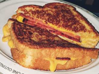 Grilled Fried Egg, Bologna and Cheese Sandwich