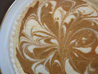 Pumpkin-Swirl Cheesecake Tart