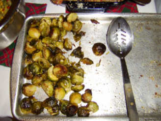 Roasted Garlic Brussels Sprouts