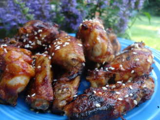 Chili-Glazed Chicken Wings With Toasted Sesame Seeds