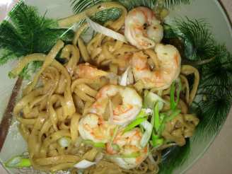 Laksa Flavoured Prawns/Shrimp and Hokkien Noodles