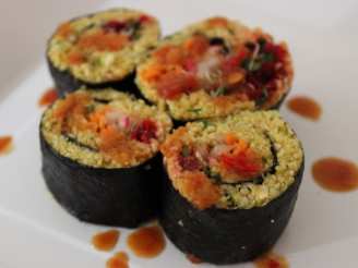 Indian Cauliflower Rice Raw Foods Sushi
