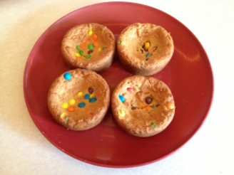 Pie Pan Desserts - Peanut Butter Cookie Pie With Mini M&M's